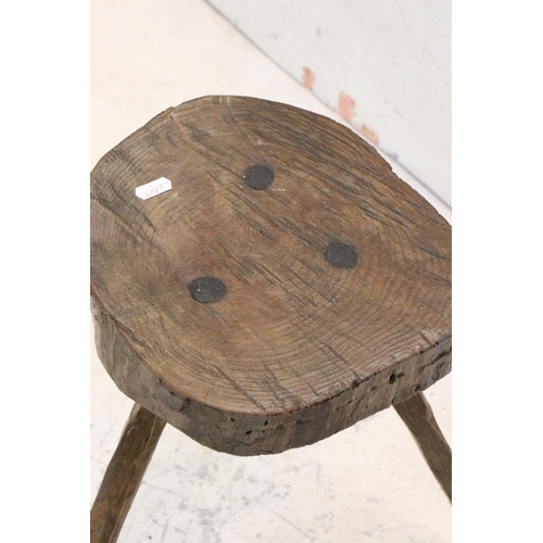 599 - Pair of Elm Hearth Stools