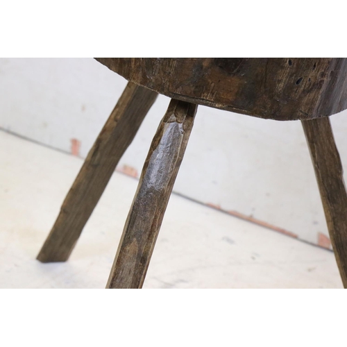 599 - Pair of Elm Hearth Stools