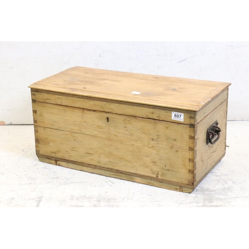 607 - Pine Tack Box, 63cm long x 28cm high