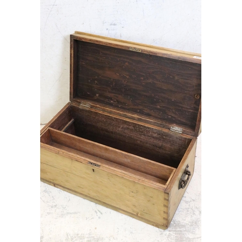 607 - Pine Tack Box, 63cm long x 28cm high