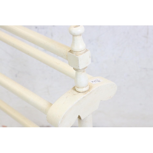 609 - Victorian Painted Towel Rail, 57cm long