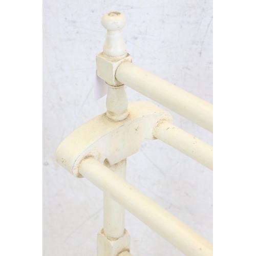 609 - Victorian Painted Towel Rail, 57cm long