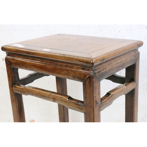 610 - Chinese Hardwood Rectangular Occasional Table, 41cm wide x 52cm high