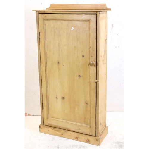 626 - Pine Cupboard with three shelves, 61cm wide x 121cm high