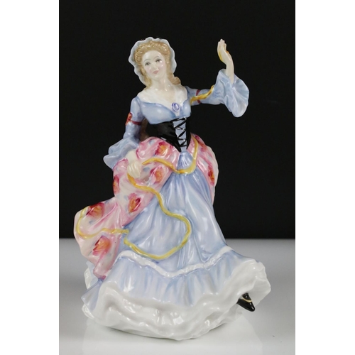 81 - Six Boxed Royal Doulton porcelain lady figures to include 2 x Ladies of The British Isles (England -... 