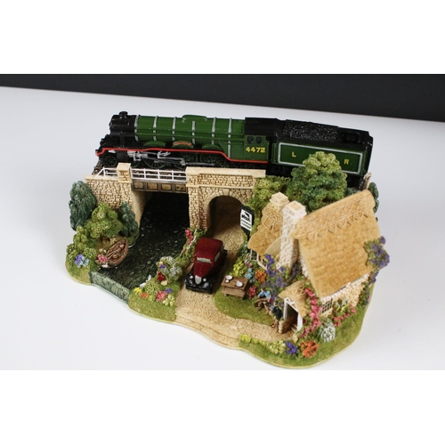 84 - Boxed Lilliput Lane ' The Flying Scotsman ' model (L2661), depicting The Flying Scotsman on the fly-... 