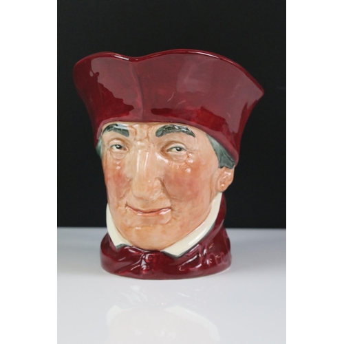 88 - Four Ceramic Character Jugs to include 3 x Royal Doulton examples (The Cardinal, Mr Pickwick, Old Ch... 