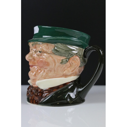 88 - Four Ceramic Character Jugs to include 3 x Royal Doulton examples (The Cardinal, Mr Pickwick, Old Ch... 