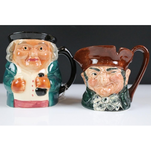 88 - Four Ceramic Character Jugs to include 3 x Royal Doulton examples (The Cardinal, Mr Pickwick, Old Ch... 