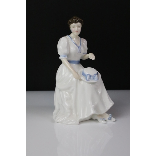 100 - Seven Boxed Royal Doulton porcelain lady figures to include Deborah - Figure of the Year 95 (HN 3644... 