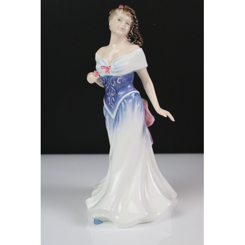 100 - Seven Boxed Royal Doulton porcelain lady figures to include Deborah - Figure of the Year 95 (HN 3644... 