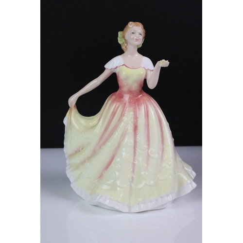 100 - Seven Boxed Royal Doulton porcelain lady figures to include Deborah - Figure of the Year 95 (HN 3644... 