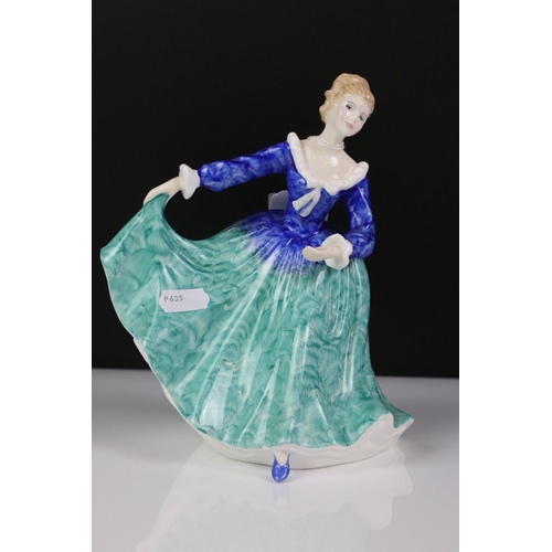 102 - Five Royal Doulton porcelain lady figures to include Gail (HN 2937), Winter - Pretty Ladies (HN 5314... 