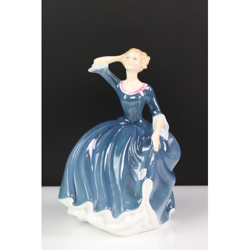 102 - Five Royal Doulton porcelain lady figures to include Gail (HN 2937), Winter - Pretty Ladies (HN 5314... 