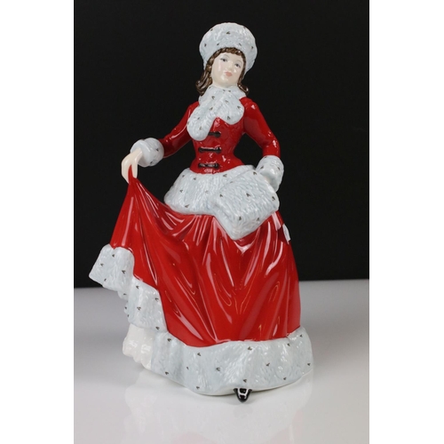 102 - Five Royal Doulton porcelain lady figures to include Gail (HN 2937), Winter - Pretty Ladies (HN 5314... 