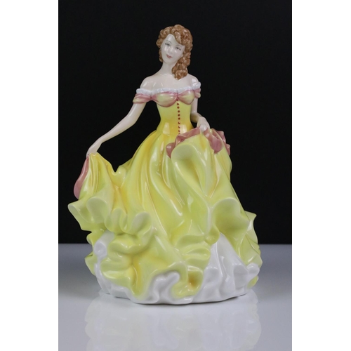 104 - Six Royal Doulton porcelain lady figures to include 3 x Pretty Ladies (Spring - HN 5321, Summer - HN... 