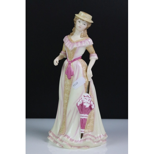 104 - Six Royal Doulton porcelain lady figures to include 3 x Pretty Ladies (Spring - HN 5321, Summer - HN... 