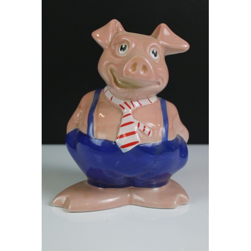 110 - Four Wade NatWest porcelain piggy banks, together with a Normann of Copenhagen pottery ' Spring Gras... 