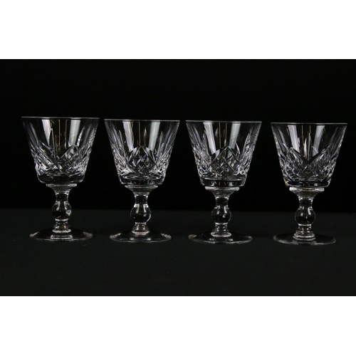 121 - Collection of Royal Brierley 'Tall Bruce' cut glassware, 67 glasses, to include 19 x short-stemmed w... 