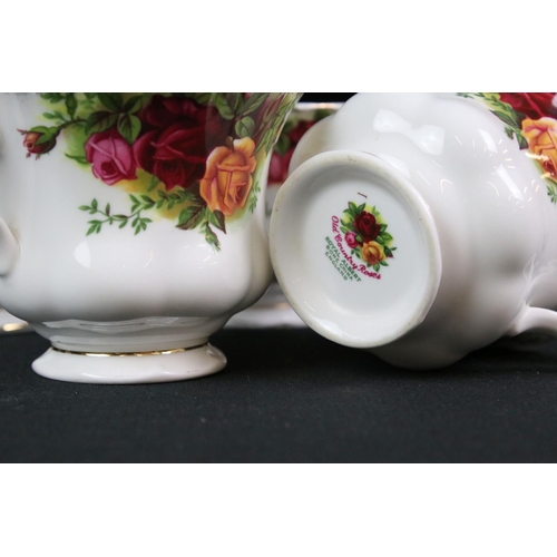 127 - Royal Albert ' Old Country Roses ' pattern tea, coffee and dinner ware, to include 4 x teapots & cov... 