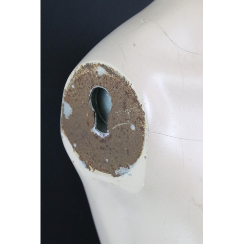 180 - Vintage half female shop display mannequin, 'Contour ONL 8' impressed to reverse of head, measures a... 