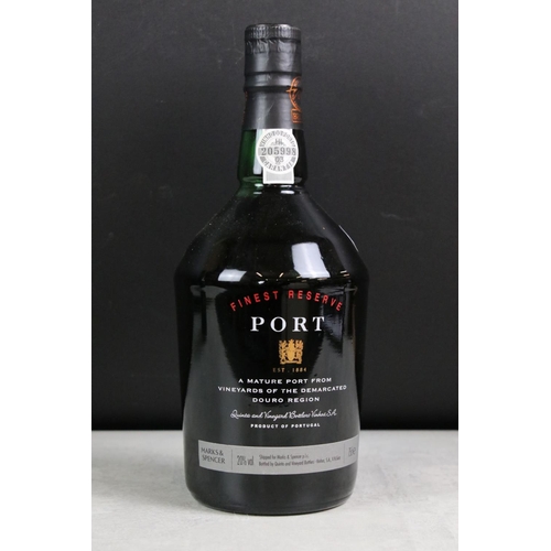 399 - A bottle of Quarles Harris 1977 vintage port together with a bottle of M&S finest reserve port, both... 