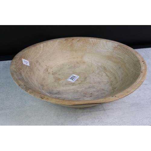 353 - Sycamore Wood Dairy Bowl and Bread Board