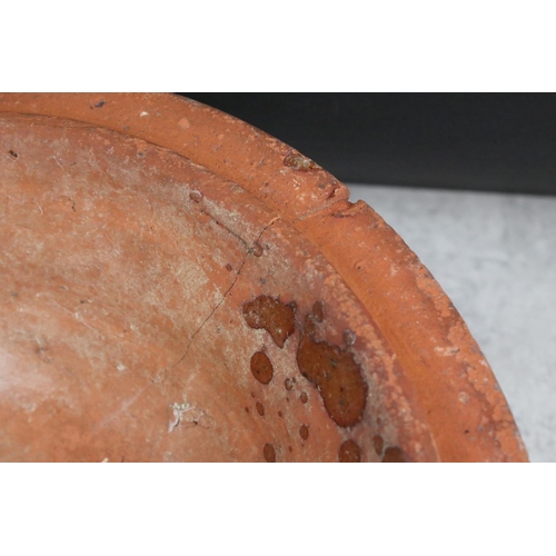 357 - Victorian Terracotta Dairy Bowl and Lid