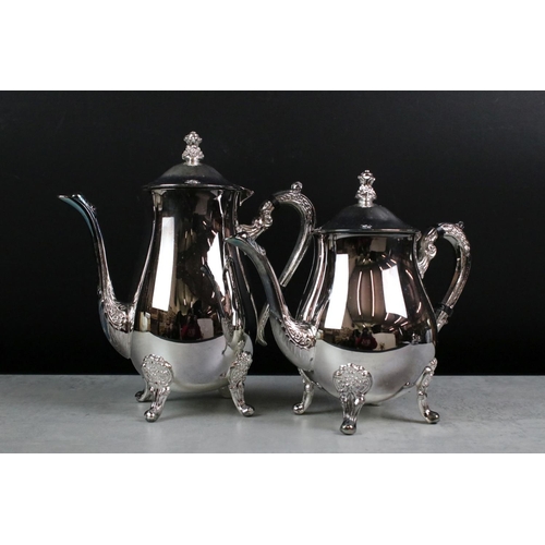 360 - Silver Plated Five piece Tea and Coffee Set, new in box