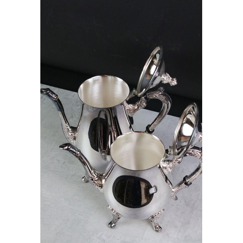 360 - Silver Plated Five piece Tea and Coffee Set, new in box