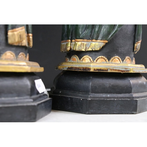 363 - Pair of Resin Blackamoor style Sweet Dishes, 26cm high