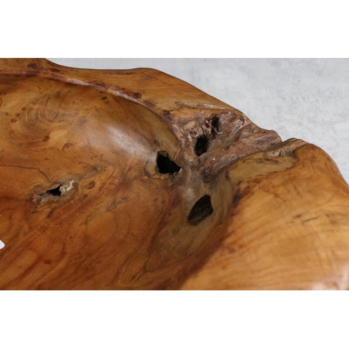 364 - Large Rustic Elm Bowl or organic form