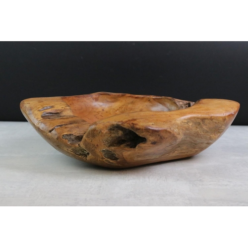 364 - Large Rustic Elm Bowl or organic form