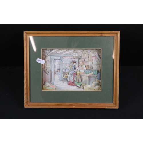 369 - Eleven Diorama Framed and Glazed Pictures including Anton Pieck and G Cartwright, largest 23cm x 30c... 