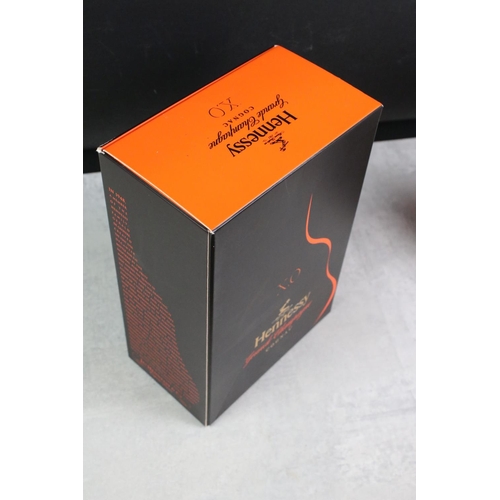 408 - A bottle of Hennessy grande champagne XO Cognac, sealed bottle in box.