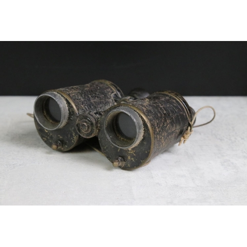 349 - A collection of four pair of vintage binoculars to include Dolland and Barton examples.