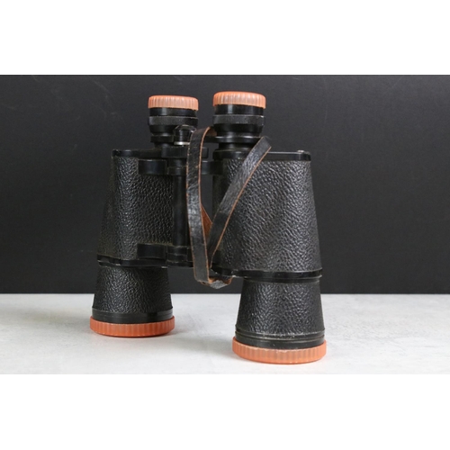 349 - A collection of four pair of vintage binoculars to include Dolland and Barton examples.