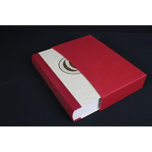 416 - A large collection of Folio society hardback books to include The Canterbury Tales, The Great Plague... 