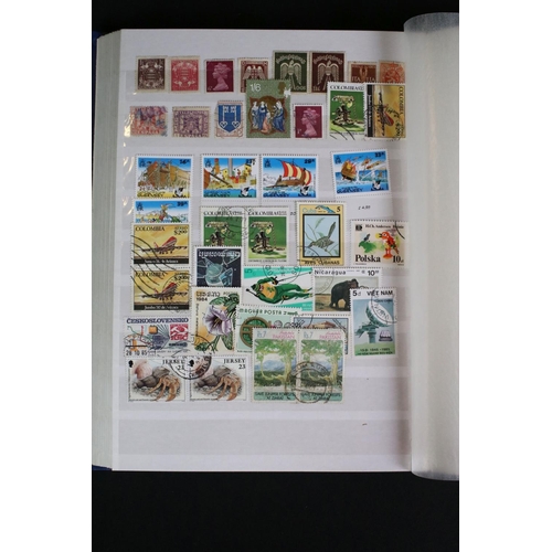 417 - A large collection of mainly British stamps and first covers contained within over fifteen albums.