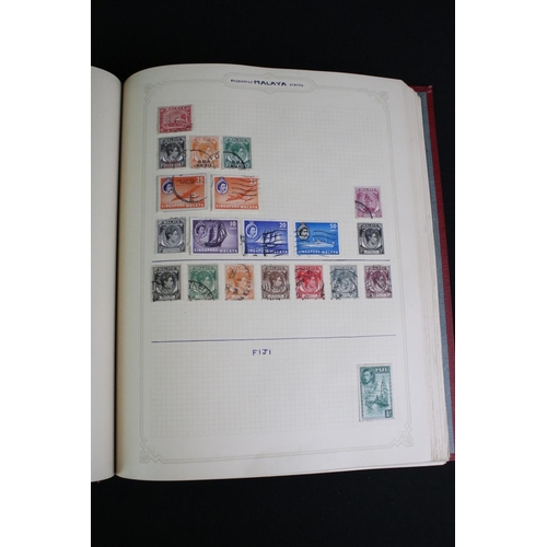 420 - A collection of British, Commonwealth and world stamps contained within albums together with loose e... 