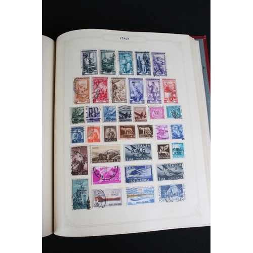 420 - A collection of British, Commonwealth and world stamps contained within albums together with loose e... 