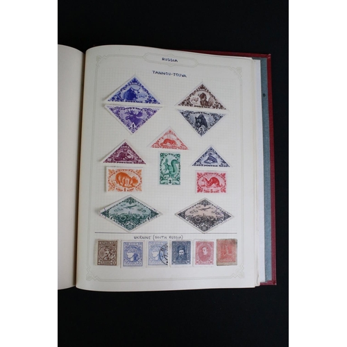 420 - A collection of British, Commonwealth and world stamps contained within albums together with loose e... 