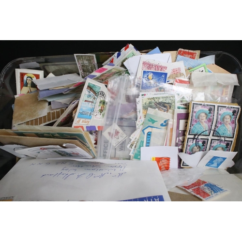 420 - A collection of British, Commonwealth and world stamps contained within albums together with loose e... 