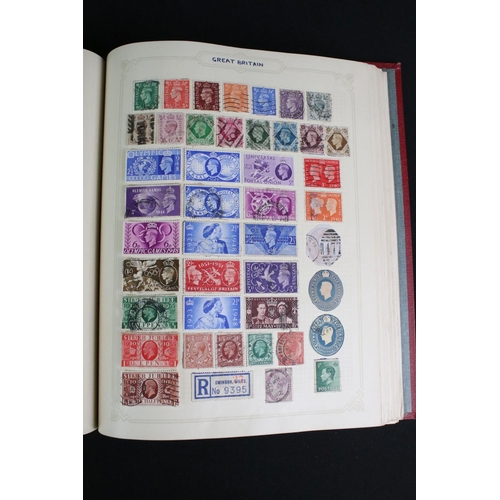 420 - A collection of British, Commonwealth and world stamps contained within albums together with loose e... 