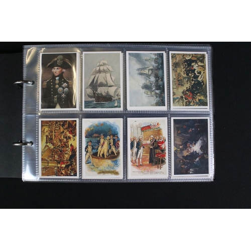 421 - A large collection of mixed cigarette cards, full sets and parts sets to include players, wills ...e... 