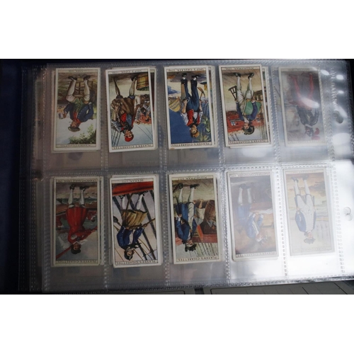 421 - A large collection of mixed cigarette cards, full sets and parts sets to include players, wills ...e... 