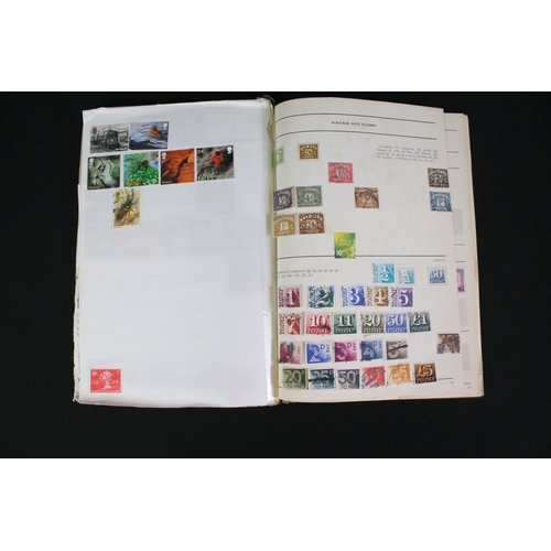 422 - A collection of British, Commonwealth and world stamps contained within over thirteen albums.