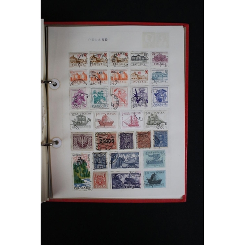 422 - A collection of British, Commonwealth and world stamps contained within over thirteen albums.