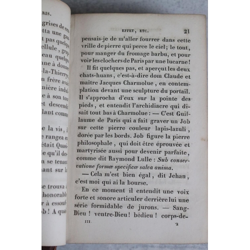 426 - Book - Notre-Dame de Paris - Victor Hugo, leather bound, dated 1837.