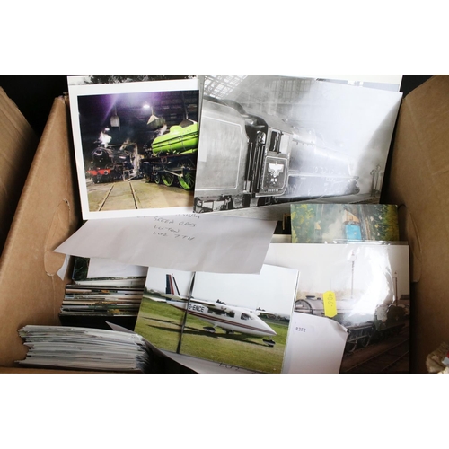 434 - A large collection of printed photographs, mainly transportation to include Aviation and railways co... 